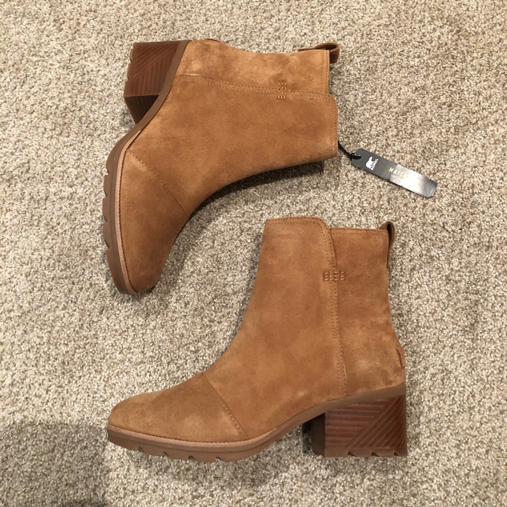 Sorel cate tan suede boots